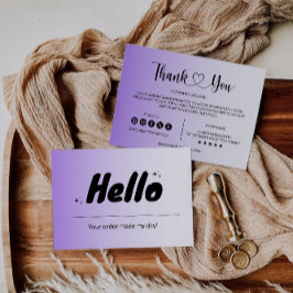 Beipackkarte für moderne Business-Pakete Dankeskarte