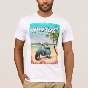 Beirut Libanon Roller-Reiseplakat T-Shirt