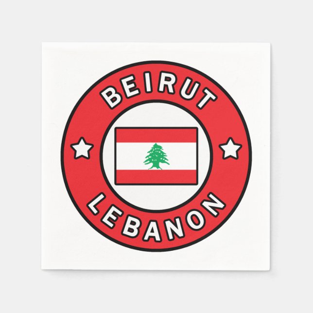 Beirut Libanon Serviette (Vorderseite)