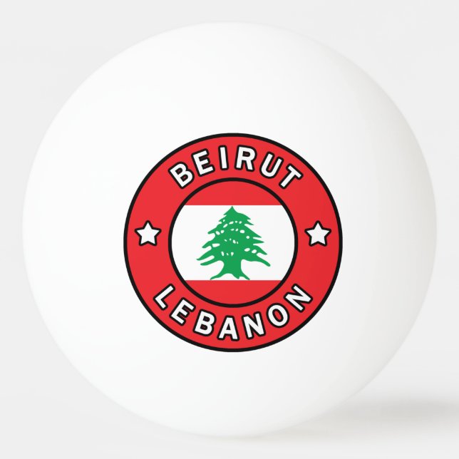 Beirut Libanon Tischtennisball (Vorderseite)
