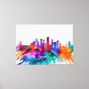 Beirut Skyline Leinwanddruck