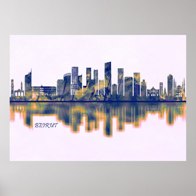 Beirut Skyline Poster (Vorne)