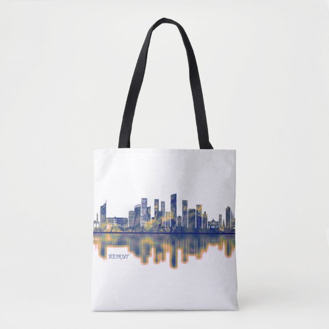 Beirut Skyline Tasche (Vorderseite)