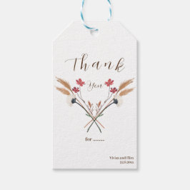 Beispiel Cross Red Wildblume danke Geschenkanhänger