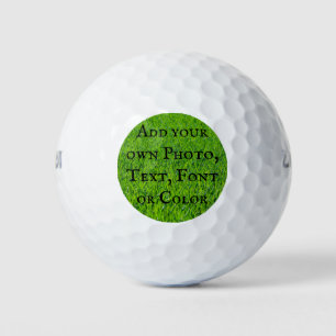 Beispiel: Fügen Sie Ihr eigenes Foto und Text etc. Golfball