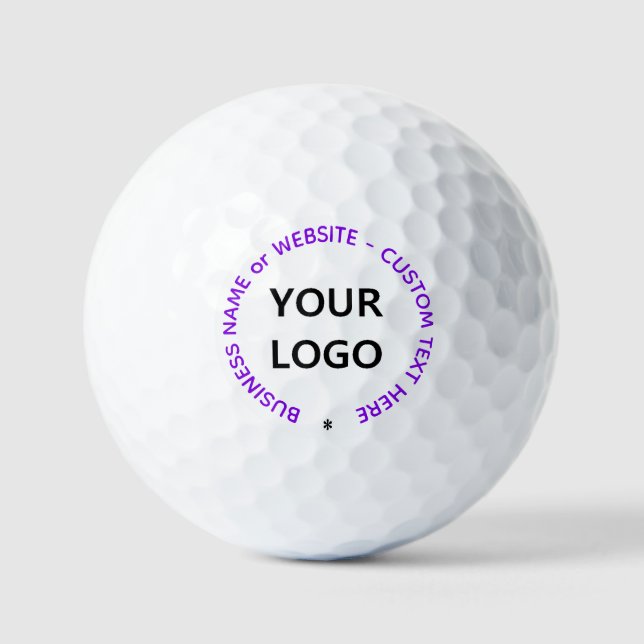 Beispiel für benutzerdefinierte Logos und Text-Bri Golfball (Vorderseite)