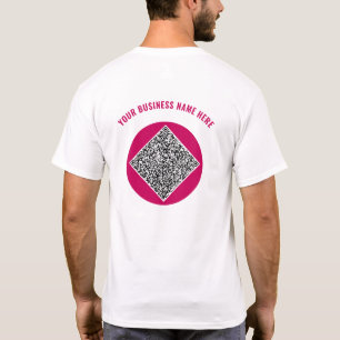 Beispiel für benutzerdefinierten QR-Code-Business- T-Shirt