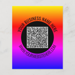 Beispiel für benutzerdefinierten QR-Code-Flyer Flyer
