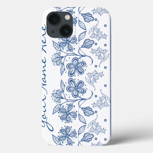 Beispiel für benutzerdefiniertes Indiz, weißes Blu Case-Mate iPhone Hülle (Rückseite)
