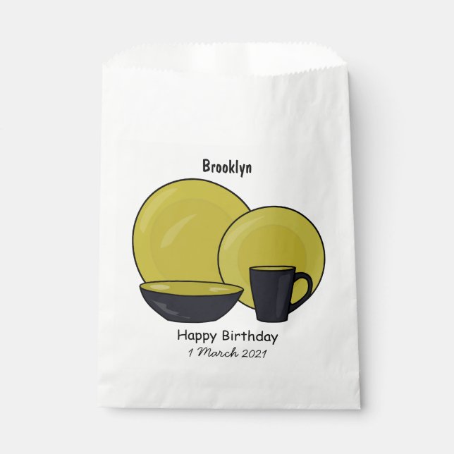 Beispiel für das Set von Tableware Cartoon Geschenktütchen (Vorderseite)