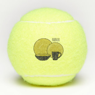 Beispiel für das Set von Tableware Cartoon Tennisbälle