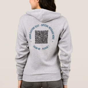 Beispiel für den benutzerdefinierten QR-Code für d Hoodie