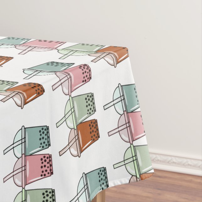 Beispiel für den Cartoon von Bubble Tee Tischdecke (Beispiel)