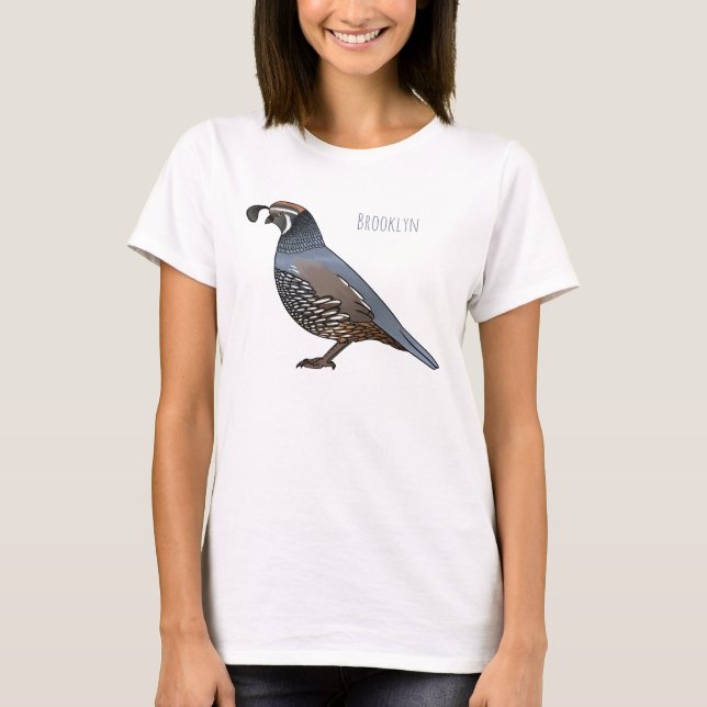 Beispiel für den kalifornischen Cartoon T-Shirt (Vorderseite)
