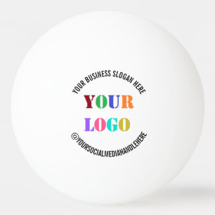 Beispiel für den Pong-Ball Ihres Logos mit benutze Tischtennisball