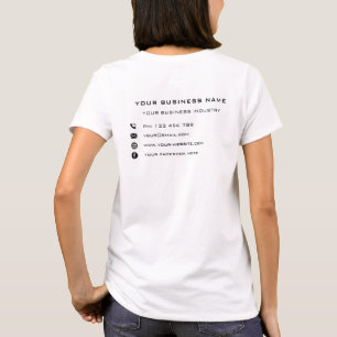 Beispiel für den T - Shirt "Name Text Info Busines