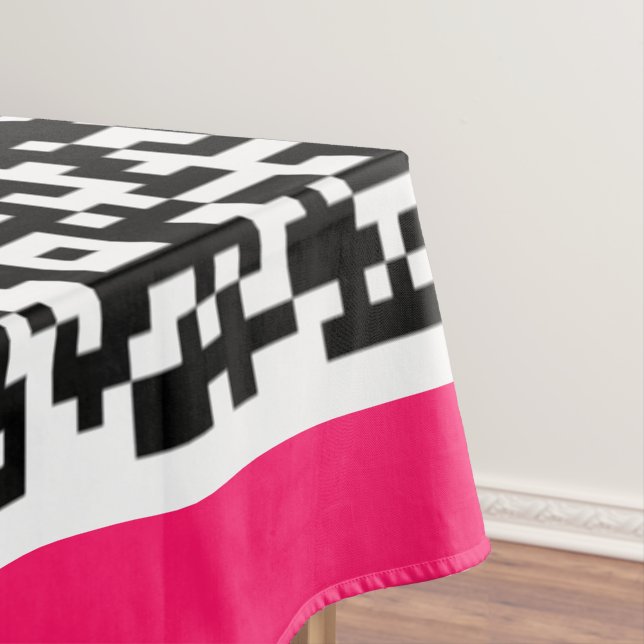 Beispiel für die QR-Code-Scan-Info Tischdecke (Beispiel)