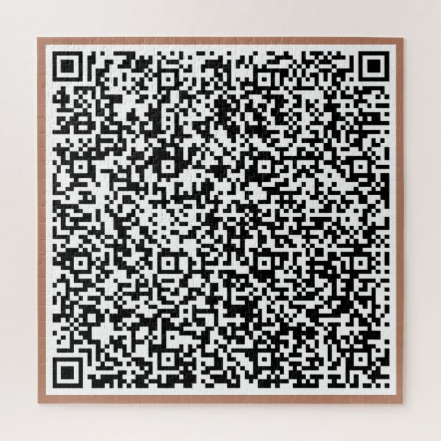 Beispiel für ein QR-Codepuzzle personalisiert (Vertikal)
