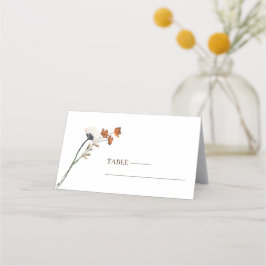 Beispiel für eine Wildblume Hochzeit Platzkarte
