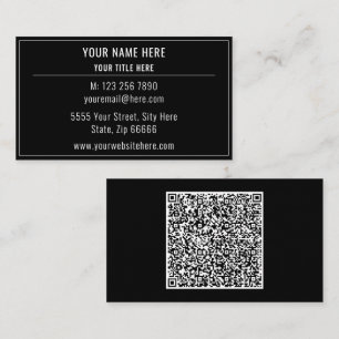 Beispiel für einen benutzerdefinierten QR-Code Visitenkarte