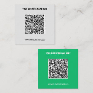 Beispiel für Ihre Design QR Code Business Card Quadratische Visitenkarte