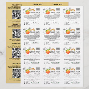 Beispiel für kleine Quadrate mit Peach 3x4 Beilage
