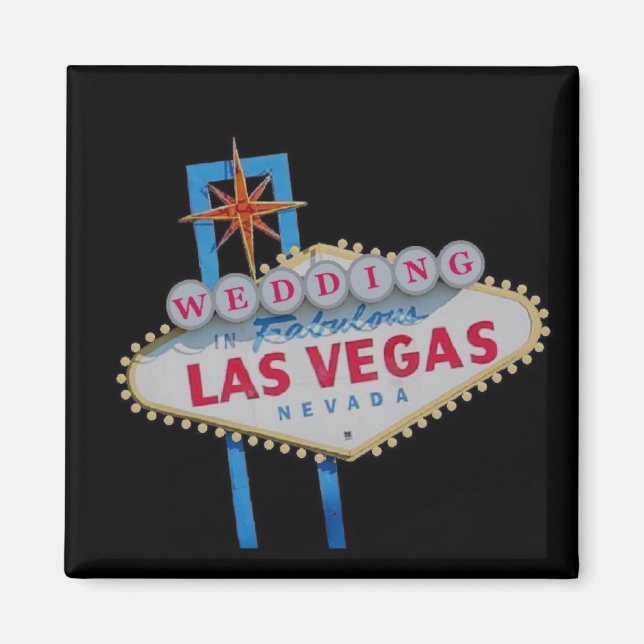 Beispiel für Las Vegas WEDDING Magnet 1 (Vorne)