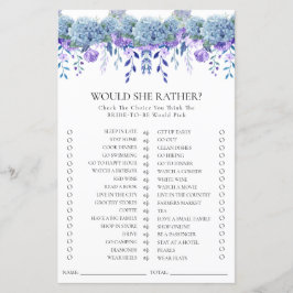 Beispiel für Lila Blumengarten Brautparty Game