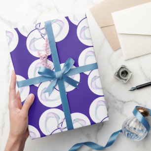 Beispiel für Lila Welle Geschenkpapier
