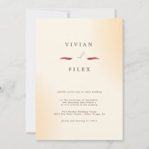 Beispiel für Minimalistische Cream Typografy Weddi