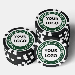Beispiel für Poker-Chips mit Firmenlogo Pokerchips