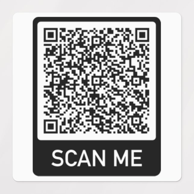 Beispiel für QR-Codezeichen personalisiert Etiketten (Design 1)