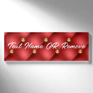 Beispiel für Red Gold Individuelle Name Namenschild