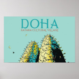 Beispiel Katar für das Kulturdorf Doha Katara Poster