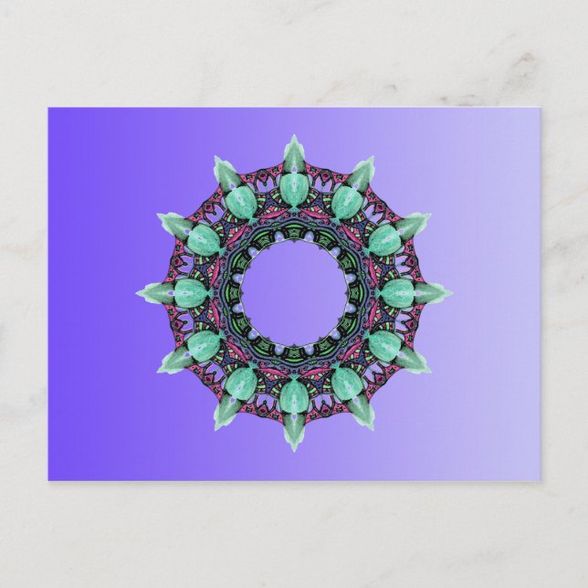 BEISPIEL NUR FARBgradienten - violett Postkarte (Vorderseite)