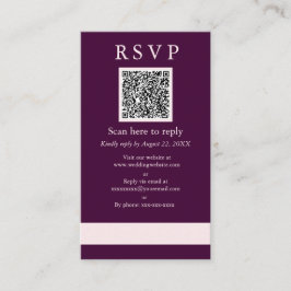 Beispiel Royal Crimson Wedding QR UAWG Begleitkarte