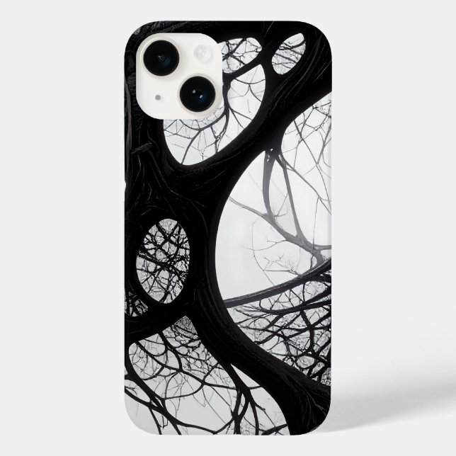 Beispielbeispiel für dunkle Bio Roots Case-Mate iPhone 14 Hülle (Rückseite)