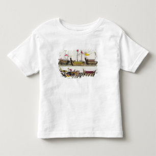Beispiele der chinesischen Schiffe, Illustration Kleinkind T-shirt