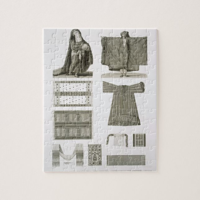 Beispiele der Silk und ägyptischen Kostüme, von (Vertikal)