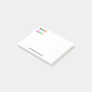 Beispiele für benutzerdefinierte Logo- und Textauf Post-it Klebezettel