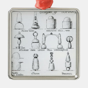 Beispiele von Topiary arbeiten, 1902 (Stich) (b/w Silbernes Ornament