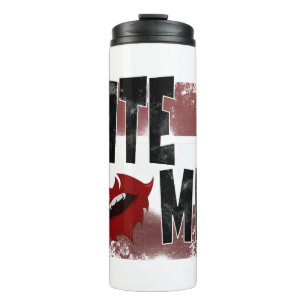 Beiß - Cooles Zitat - Halloween - Bat Thermosbecher