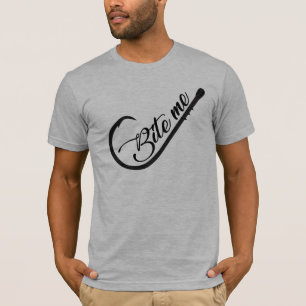 Beiß mich Lustiger Angelhaken T-Shirt