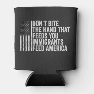 Beiß nicht die Hand, die dir Amerikaner Füttre Dosenkühler