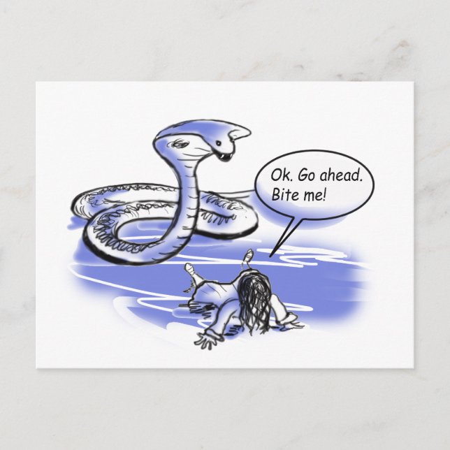 beißen postkarte (Vorderseite)