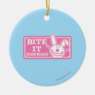 Beißen Sie es seitlich Keramikornament