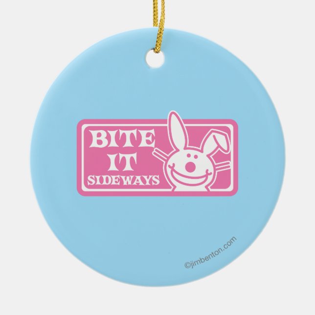 Beißen Sie es seitlich Keramikornament (Vorne)