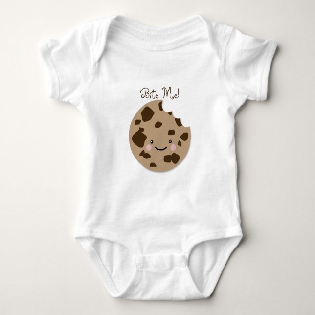 Beißen Sie mich! Baby Strampler (Vorderseite)