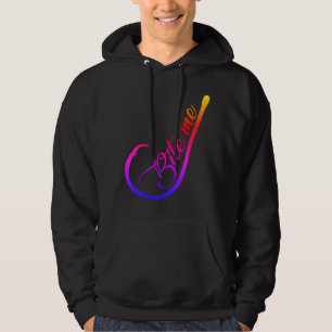 Beißen Sie mich! Lustiger Fischerei-Haken Hoodie