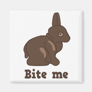 Beißen Sie mich Osterhase Magnet